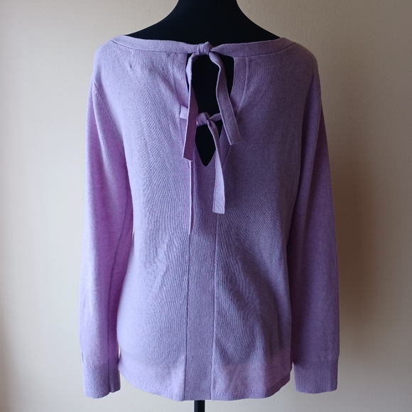 Banana Republic Fine Italian Yarn by Filpucci Tie Back Wool Cashmere Swe… - Picture 4 of 15